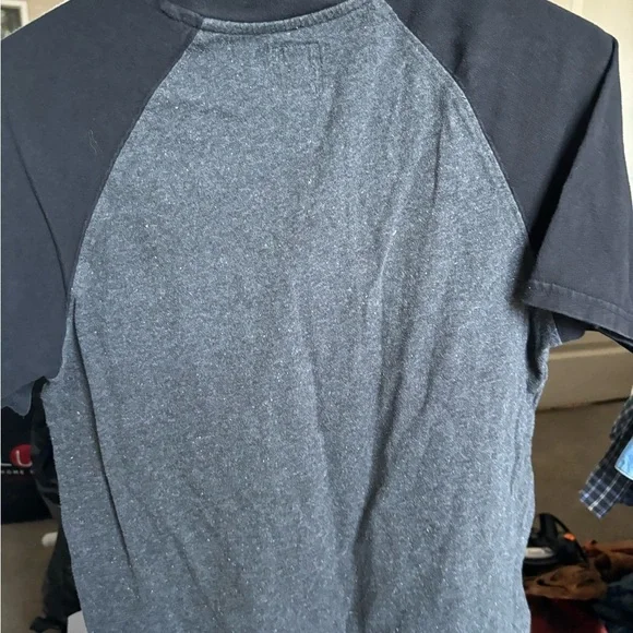 VANS YOUTH Large Gray/black Shortsleeve Tshirt NWOT Collared With Buttons - Picture 12 of 13